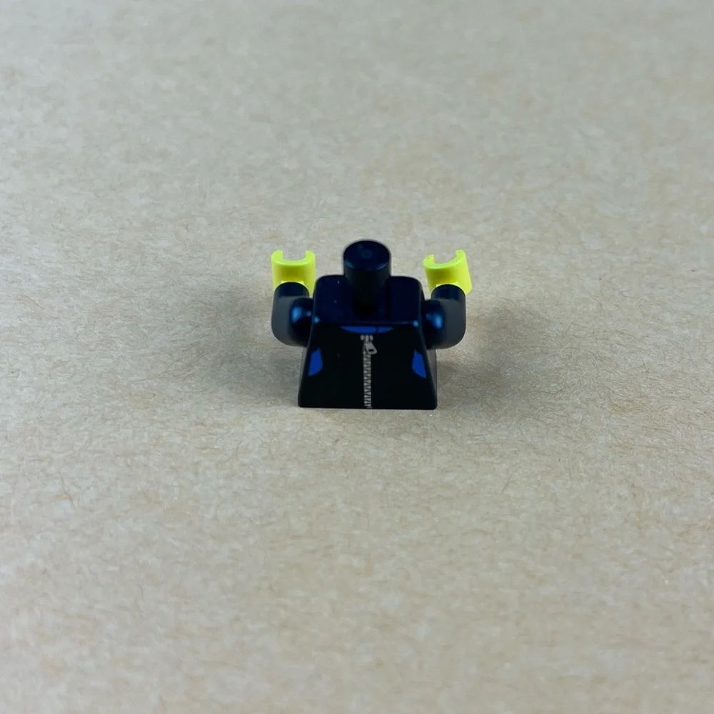 LEGO Scuba Diver Minifigure Torso Male Female Black Diving Suit w/ Blue
